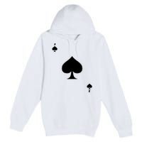 Jack Of Spades Playing Card Spades Poker Bridge Player Costume Premium Pullover Hoodie