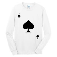 Jack Of Spades Playing Card Spades Poker Bridge Player Costume Tall Long Sleeve T-Shirt