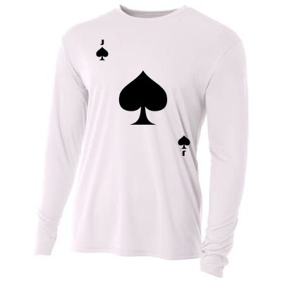 Jack Of Spades Playing Card Spades Poker Bridge Player Costume Cooling Performance Long Sleeve Crew