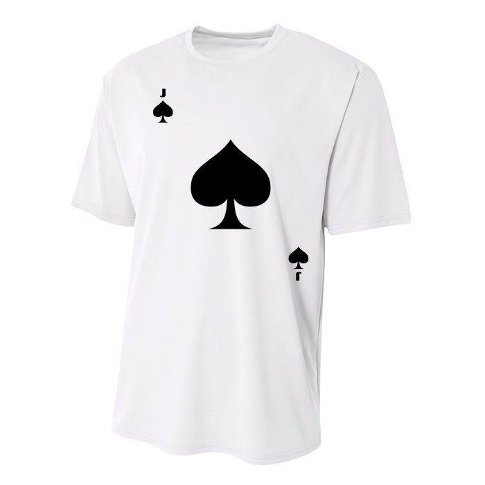 Jack Of Spades Playing Card Spades Poker Bridge Player Costume Performance Sprint T-Shirt