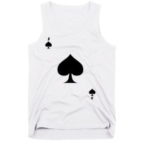 Jack Of Spades Playing Card Spades Poker Bridge Player Costume Tank Top