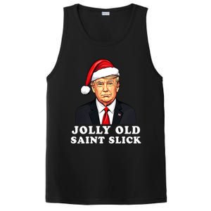 Jolly Old Saint Slick Donald Trump Christmas Santa Claus Hat Gift PosiCharge Competitor Tank