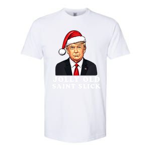 Jolly Old Saint Slick Donald Trump Christmas Santa Claus Hat Gift Softstyle CVC T-Shirt