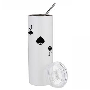 Jack Of Spades Costume Halloween Deck Of Cards Stainless Steel Tumbler