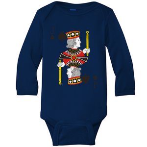 Jack Of Spades Deck Of Cards Group Halloween Baby Long Sleeve Bodysuit