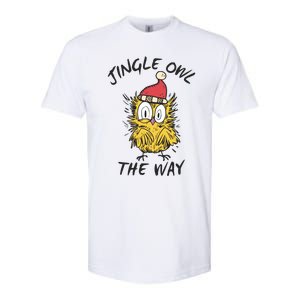 Jingle Owl The Way Funny Santa Owl Christmas Cool Gift Softstyle CVC T-Shirt