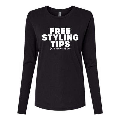 Joeyy On The Radar Wearing Free Styling Tips Womens Cotton Relaxed Long Sleeve T-Shirt