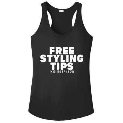 Joeyy On The Radar Wearing Free Styling Tips Ladies PosiCharge Competitor Racerback Tank