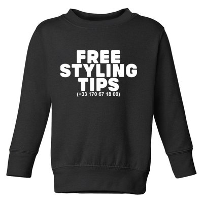 Joeyy On The Radar Wearing Free Styling Tips Toddler Sweatshirt