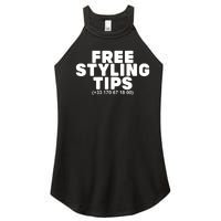 Joeyy On The Radar Wearing Free Styling Tips Women’s Perfect Tri Rocker Tank