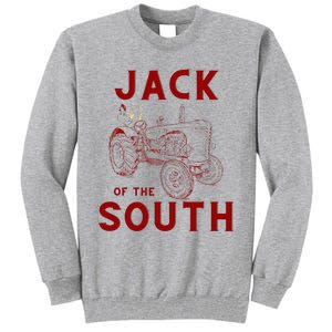 Jack Of The South Chicken On Red Tractor Farm Life Tall Sweatshirt