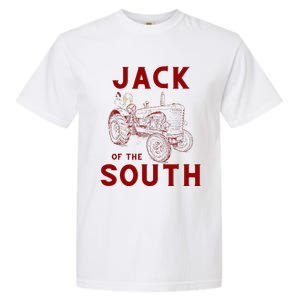 Jack Of The South Chicken On Red Tractor Farm Life Garment-Dyed Heavyweight T-Shirt