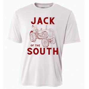 Jack Of The South Chicken On Red Tractor Farm Life Cooling Performance Crew T-Shirt