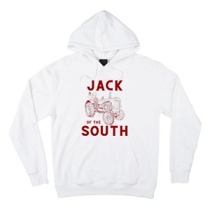 Jack Of The South Chicken On Red Tractor Farm Life Hoodie