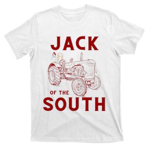 Jack Of The South Chicken On Red Tractor Farm Life T-Shirt