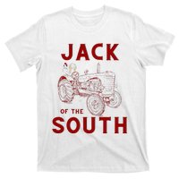 Jack Of The South Chicken On Red Tractor Farm Life T-Shirt