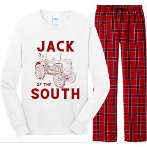 Jack Of The South Chicken On Red Tractor Farm Life Long Sleeve Pajama Set