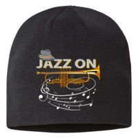 Jazz On Trumpet Player Blues Music Lovers Jazz Band Sustainable Beanie