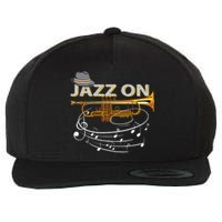 Jazz On Trumpet Player Blues Music Lovers Jazz Band Wool Snapback Cap