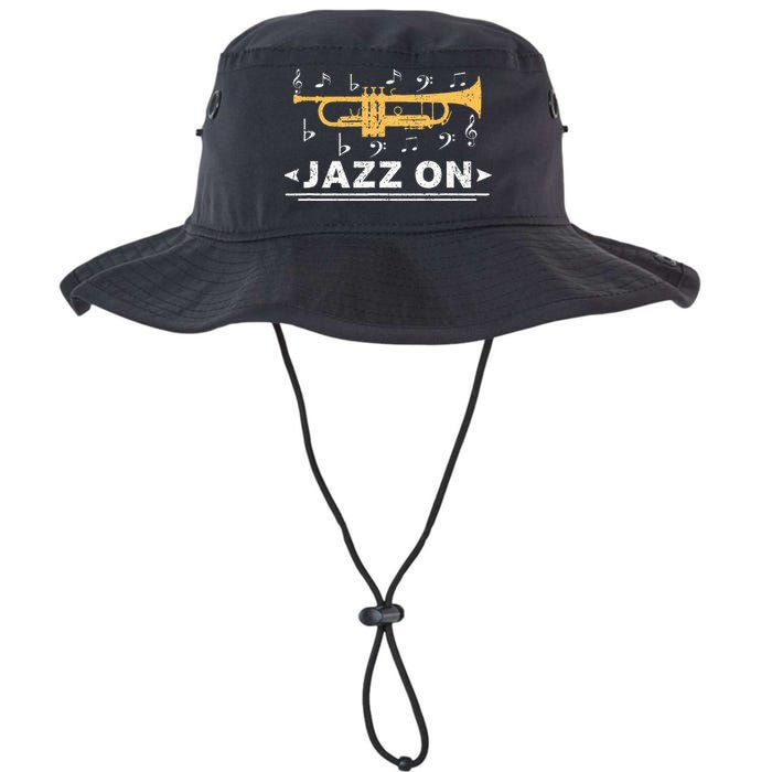 Jazz On Trumpet Player Blues Music Lovers Retro Smooth Jazz Legacy Cool Fit Booney Bucket Hat