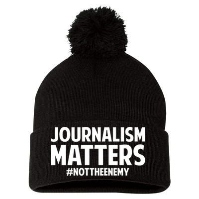 Journalism Matters Pom Pom 12in Knit Beanie