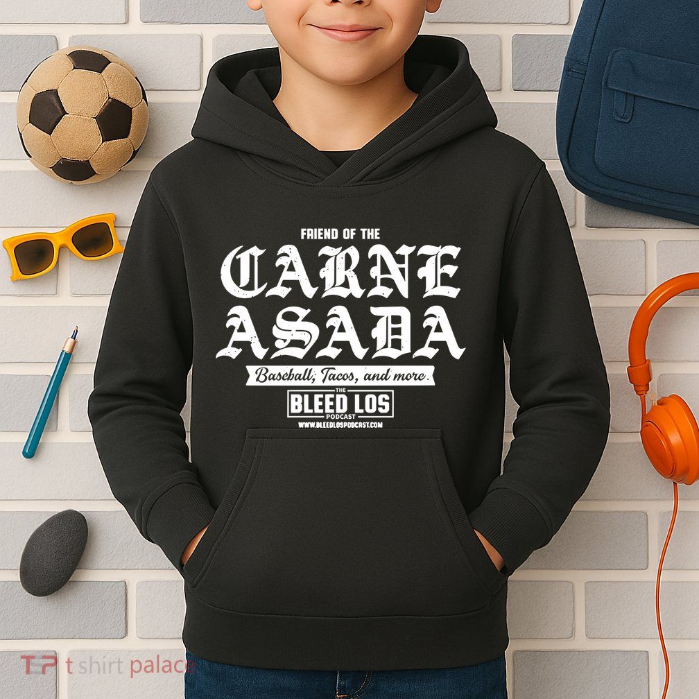 J.A.M.E.S O.U.T.M.A.N Wearing Friend Of The Carne Asada Limited Kids Hoodie