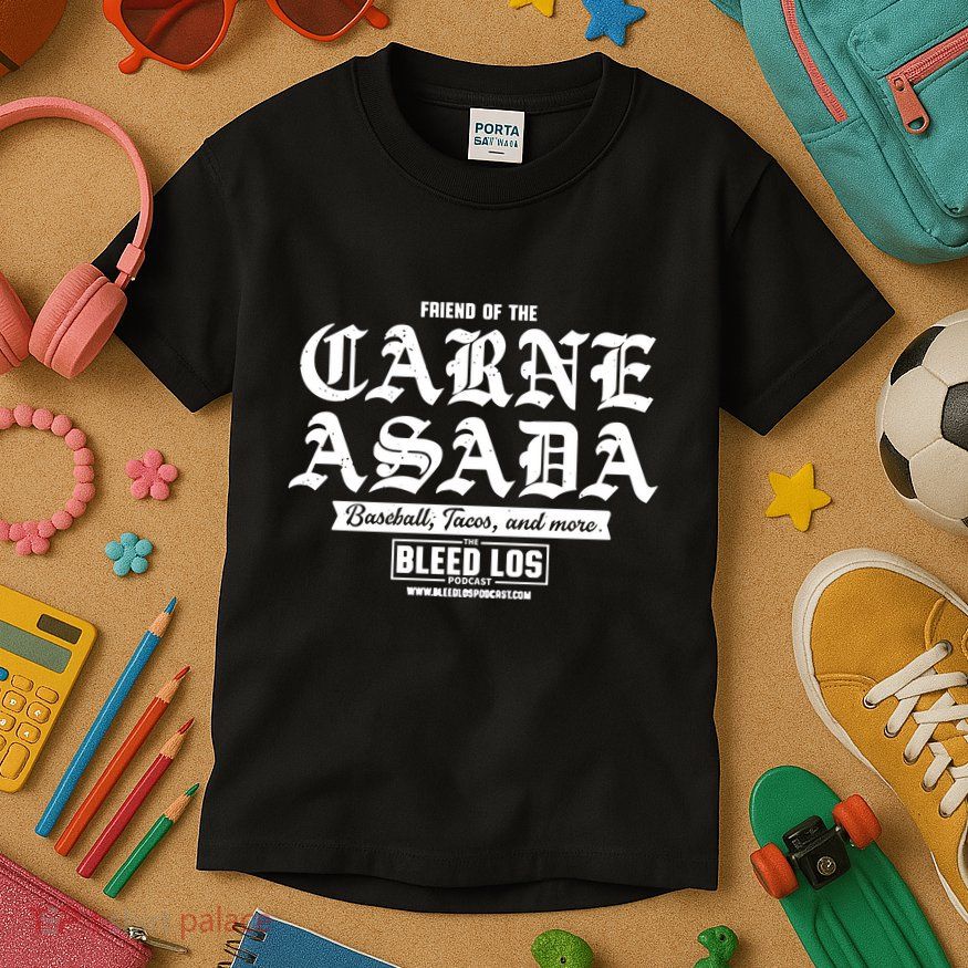 J.A.M.E.S O.U.T.M.A.N Wearing Friend Of The Carne Asada Limited Kids T-Shirt