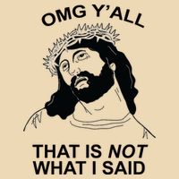 Jesus OMG YAll That Is Not What I Said Zip Tote Bag