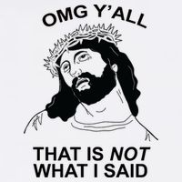 Jesus OMG YAll That Is Not What I Said Cooling Performance Long Sleeve Crew