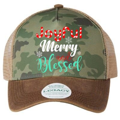 Joyful Merry And Blessed Legacy Tie Dye Trucker Hat