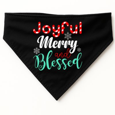 Joyful Merry And Blessed USA-Made Doggie Bandana