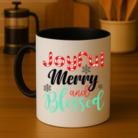 Joyful Merry And Blessed Mug