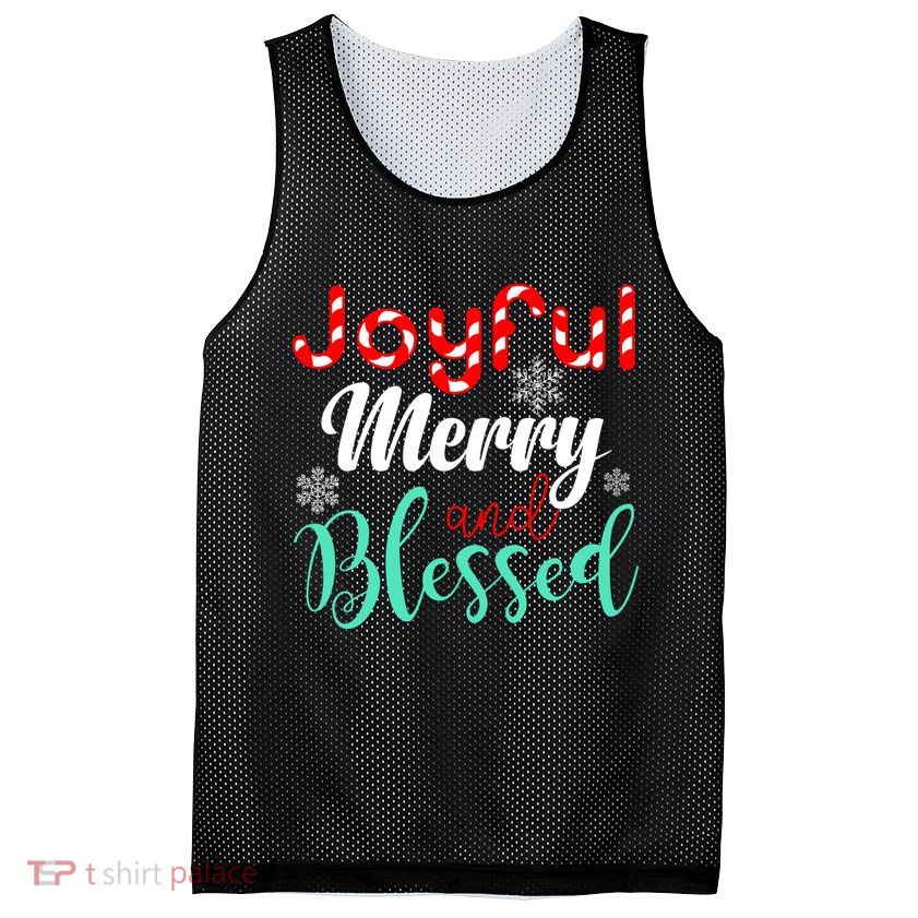 Joyful Merry And Blessed Mesh Reversible Basketball Jersey Tank