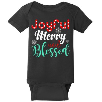 Joyful Merry And Blessed Baby Bodysuit