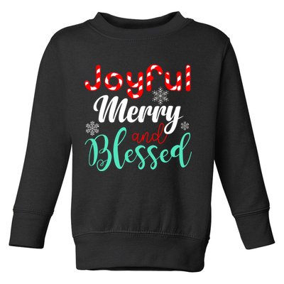 Joyful Merry And Blessed Toddler Sweatshirt