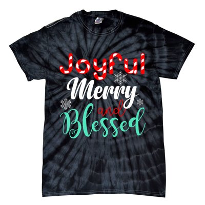 Joyful Merry And Blessed Tie-Dye T-Shirt