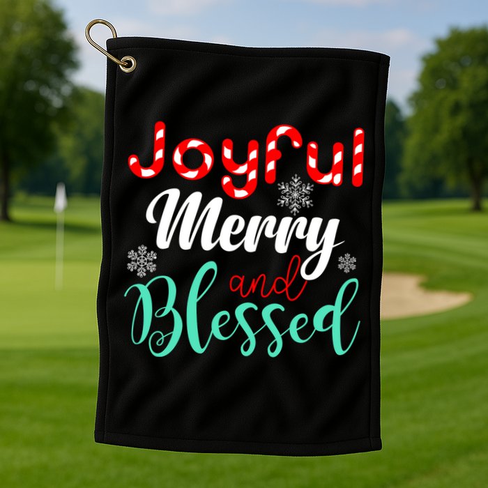 Joyful Merry And Blessed Golf Towel