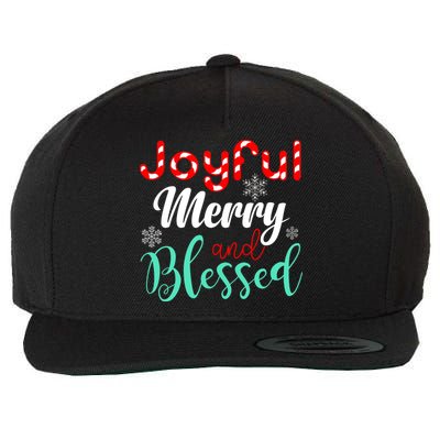 Joyful Merry And Blessed Wool Snapback Cap