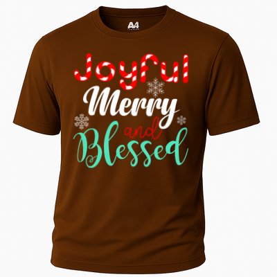 Joyful Merry And Blessed Cooling Performance Crew T-Shirt