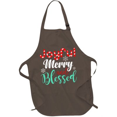 Joyful Merry And Blessed Full-Length Apron With Pockets