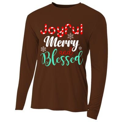 Joyful Merry And Blessed Cooling Performance Long Sleeve Crew