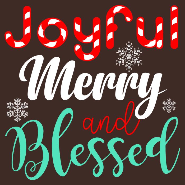 Joyful Merry And Blessed Poster