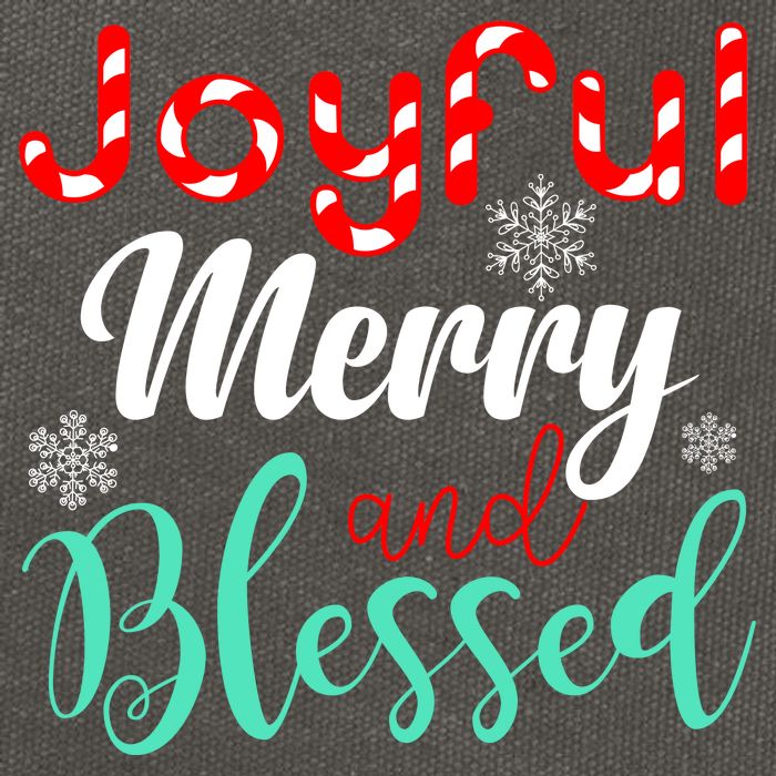 Joyful Merry And Blessed Cotton Canvas Backpack