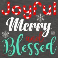 Joyful Merry And Blessed Vector Backpack