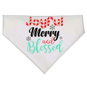 Joyful Merry And Blessed USA-Made Doggie Bandana