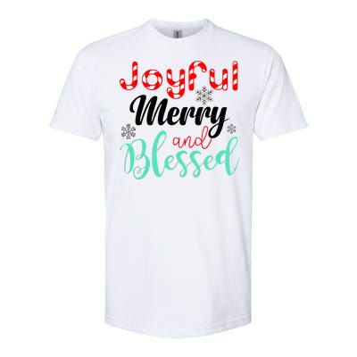 Joyful Merry And Blessed Softstyle® CVC T-Shirt