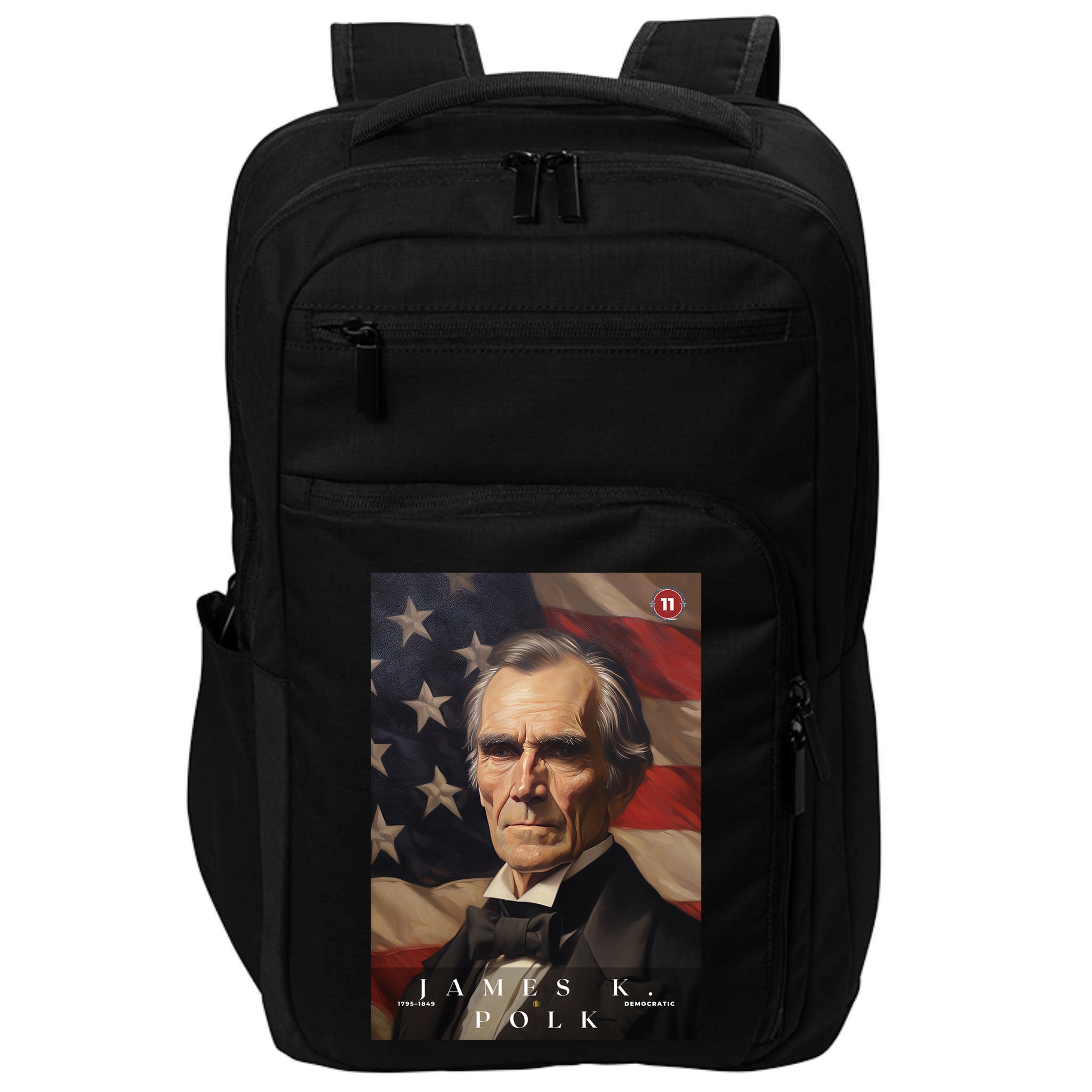 James Polk 11th President Of The United States Portrait Impact Tech Backpack
