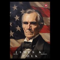 James Polk 11th President Of The United States Portrait Wool Snapback Cap