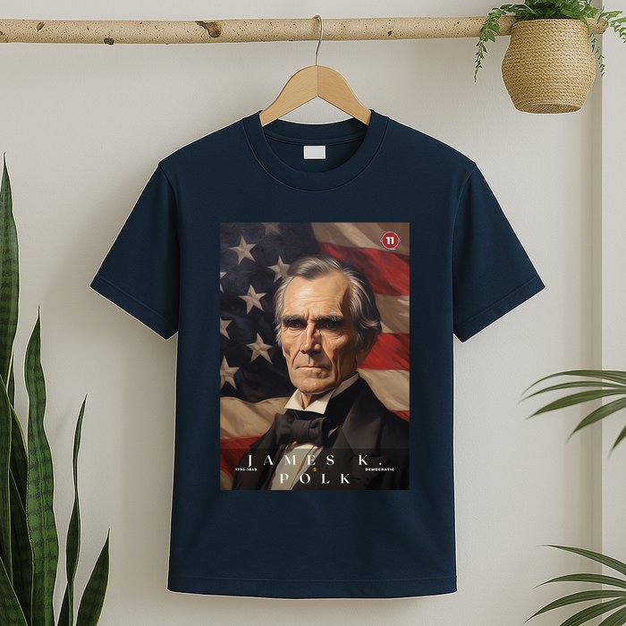 James Polk 11th President Of The United States Portrait T-Shirt