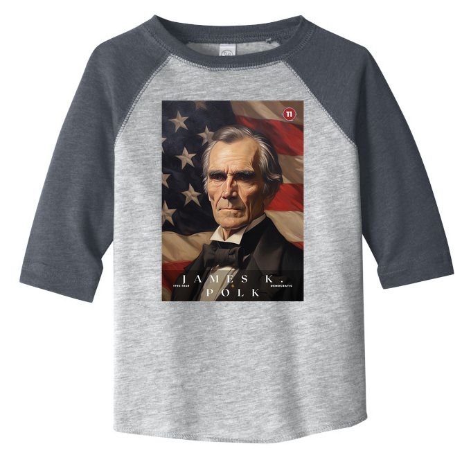 James Polk 11th President Of The United States Portrait Toddler Fine Jersey T-Shirt